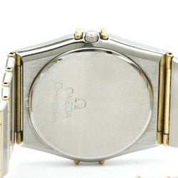 Polished OMEGA Constellation 18K Gold Steel Quartz Mens Watch 396.1070 BF573626