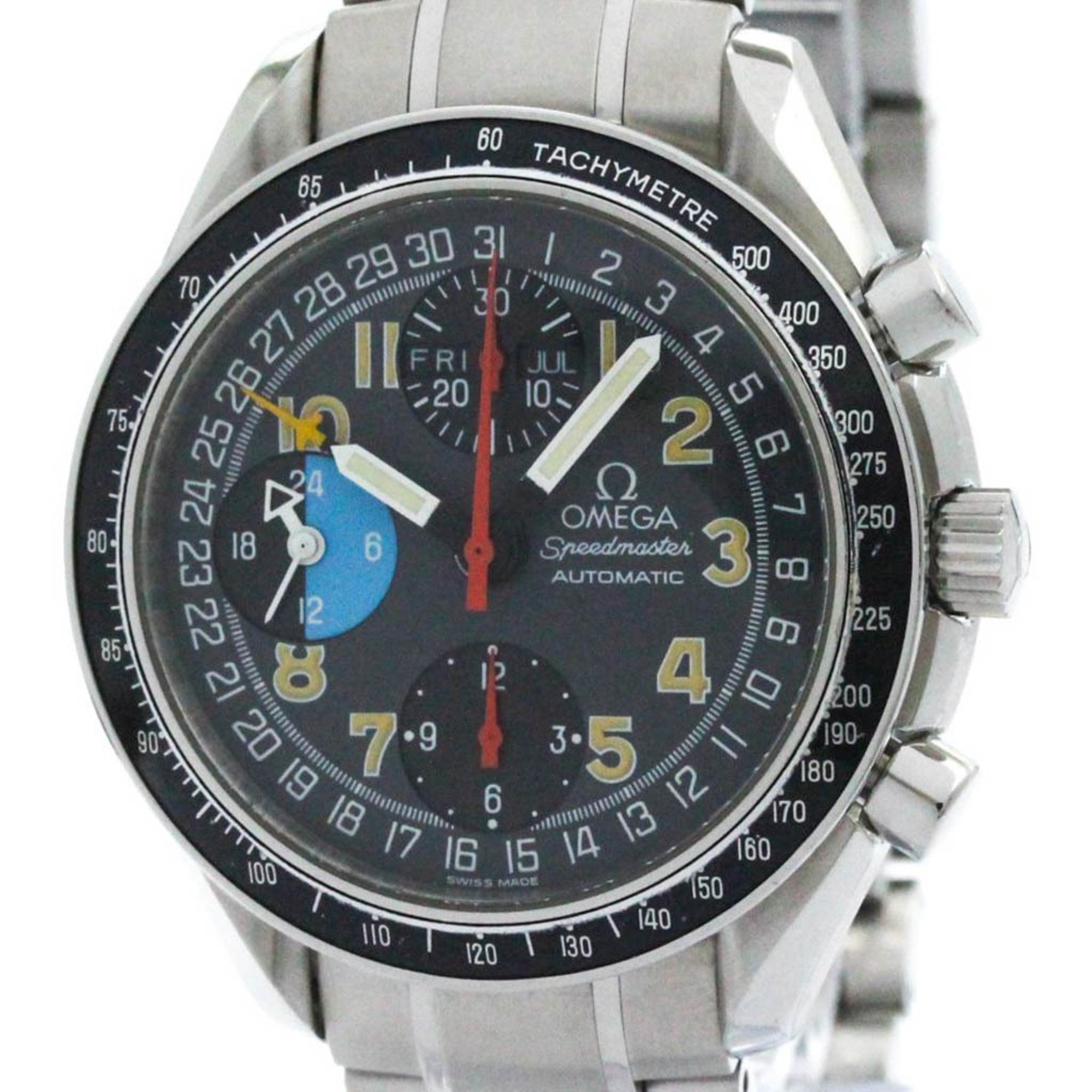 Polished OMEGA Speedmaster Mark 40AM/PM Steel Automatic Watch 3520.53 BF575185