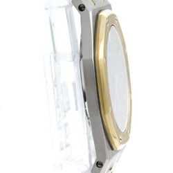 Polished AUDEMARS PIGUET Royal Oak Diamond 18K Gold Steel Quartz Watch BF562262