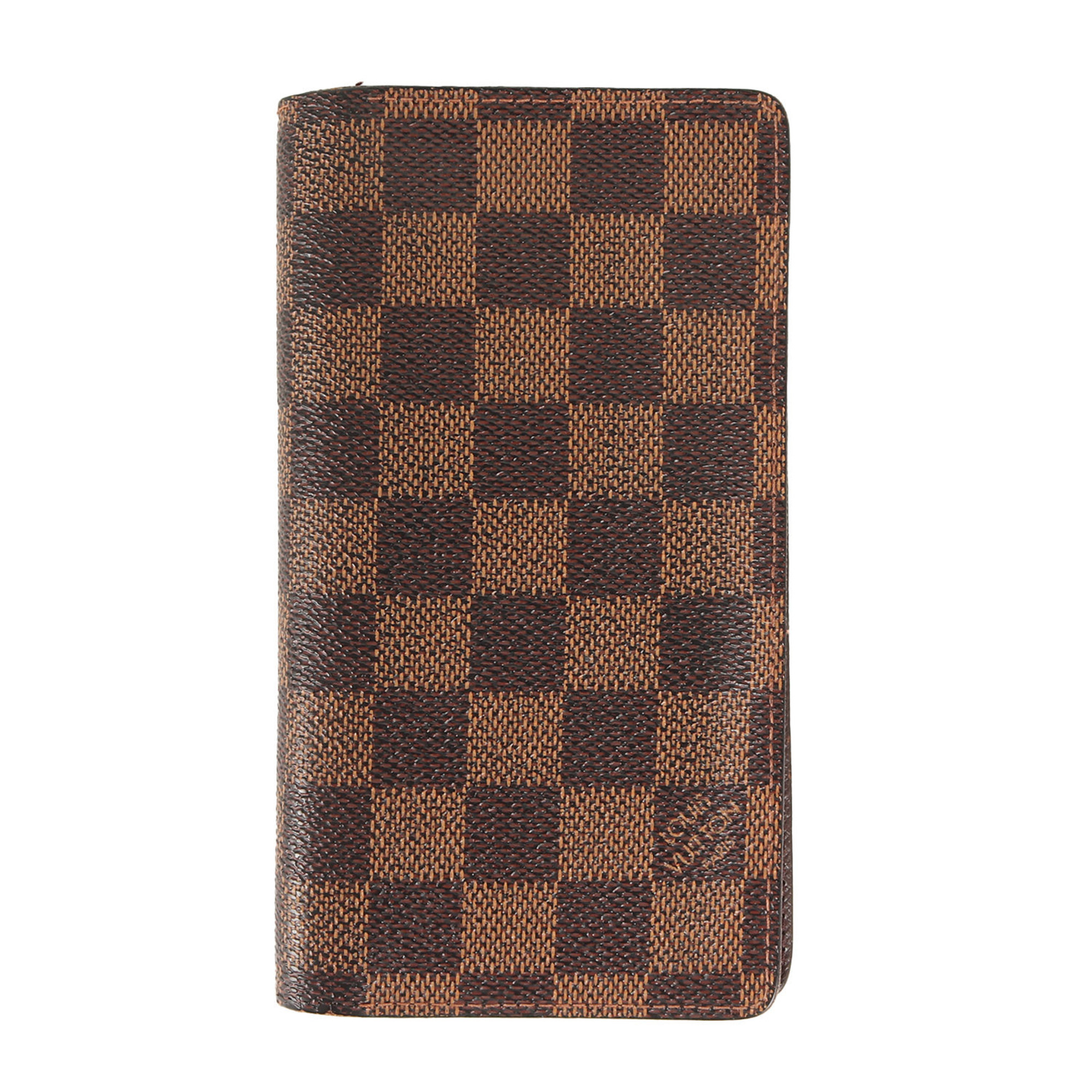 LOUIS VUITTON Damier Agenda Poche (R20703) Card Case Brown Men's