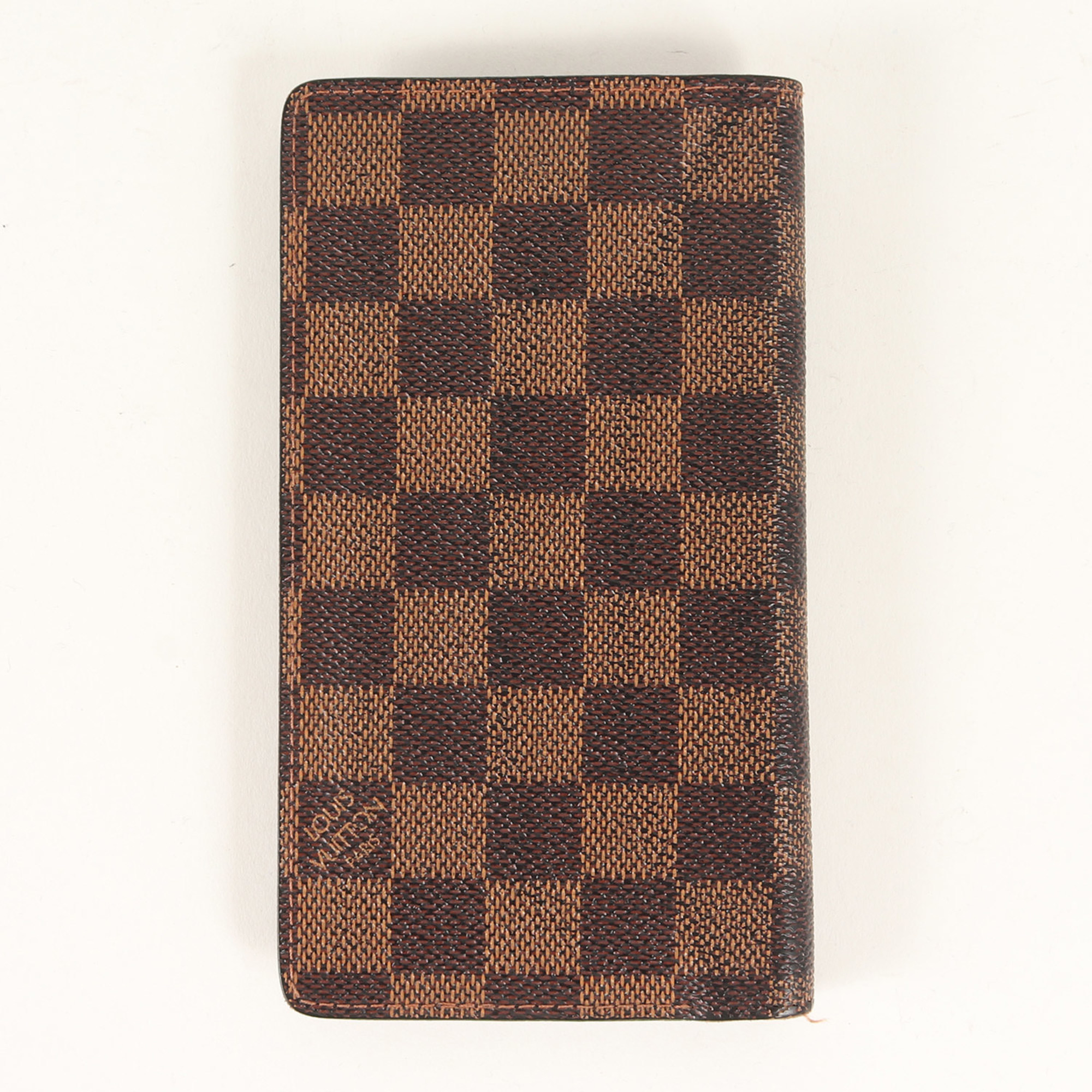 LOUIS VUITTON Damier Agenda Poche (R20703) Card Case Brown Men's