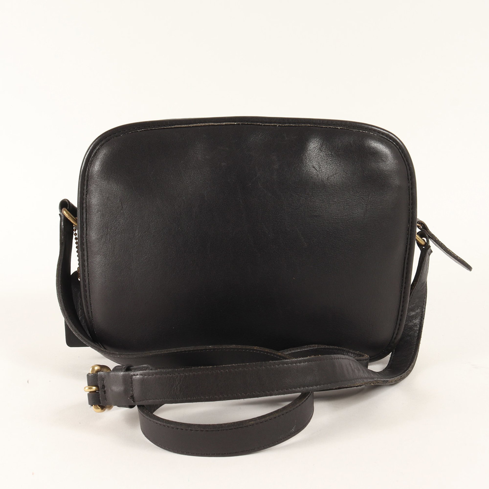 COACH Leather Shoulder Bag C4C-9931 Old Black Men's