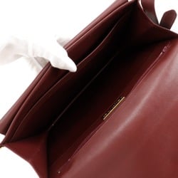 CARTIER Must Line Shoulder Bag Calf Bordeaux Flap Women's