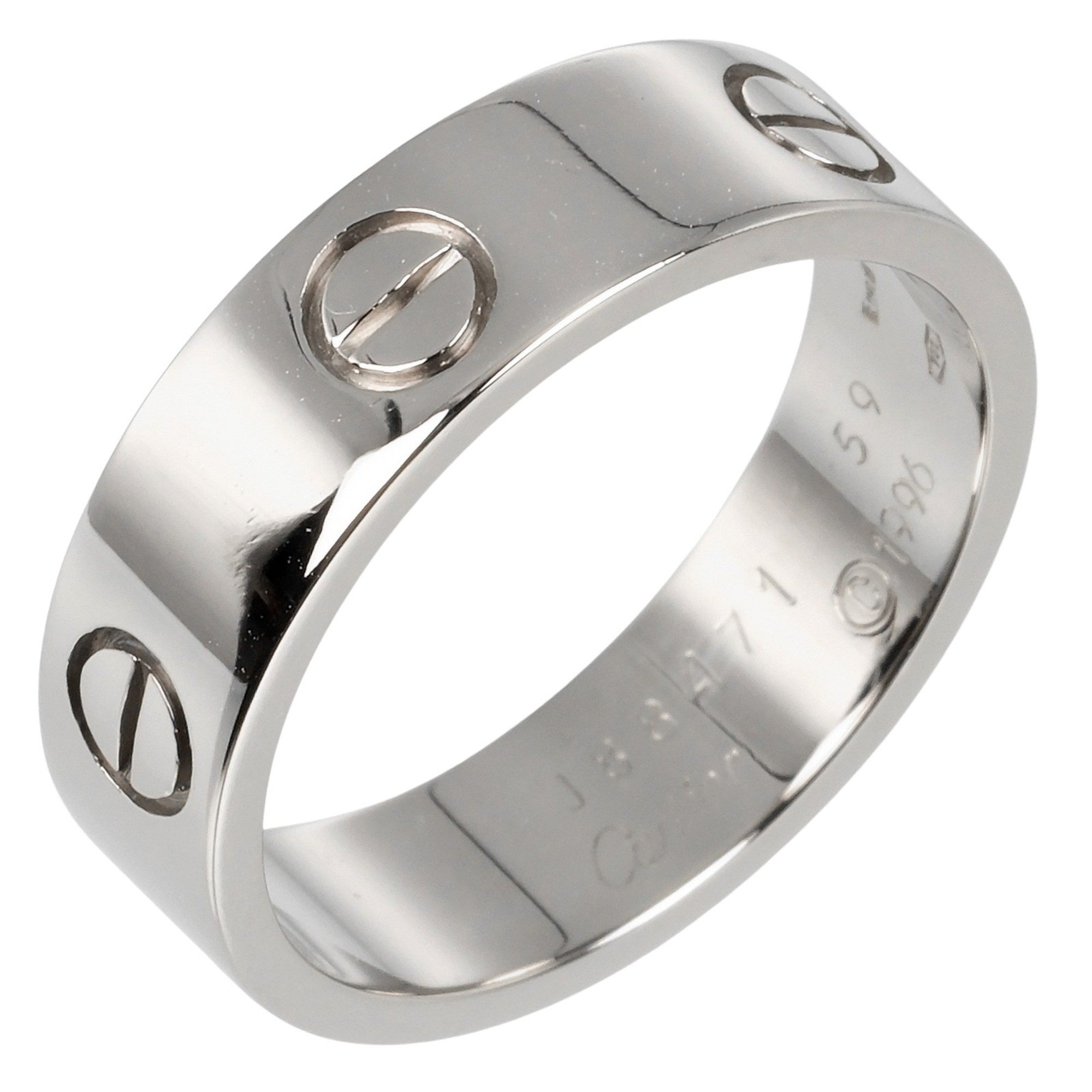 Cartier Love size 19 ring, K18WG white gold, approx. 8.53g