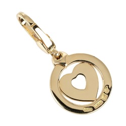 BVLGARI Tondo Heart Pendant Top K18YG Yellow Gold Approx. 4.09g