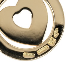 BVLGARI Tondo Heart Pendant Top K18YG Yellow Gold Approx. 4.09g