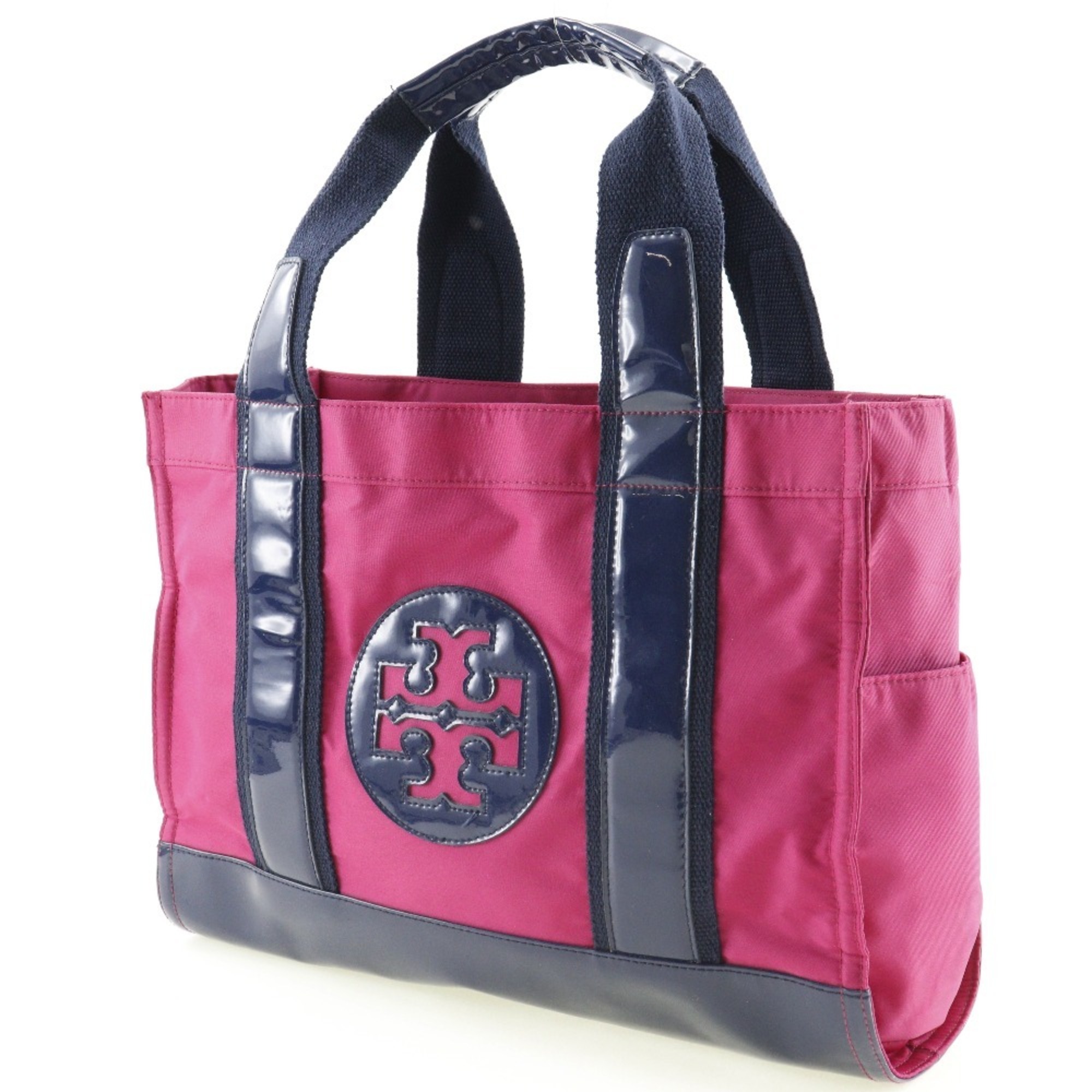 Tory Burch Tote Bag Nylon Pink/Navy Women's M161324009