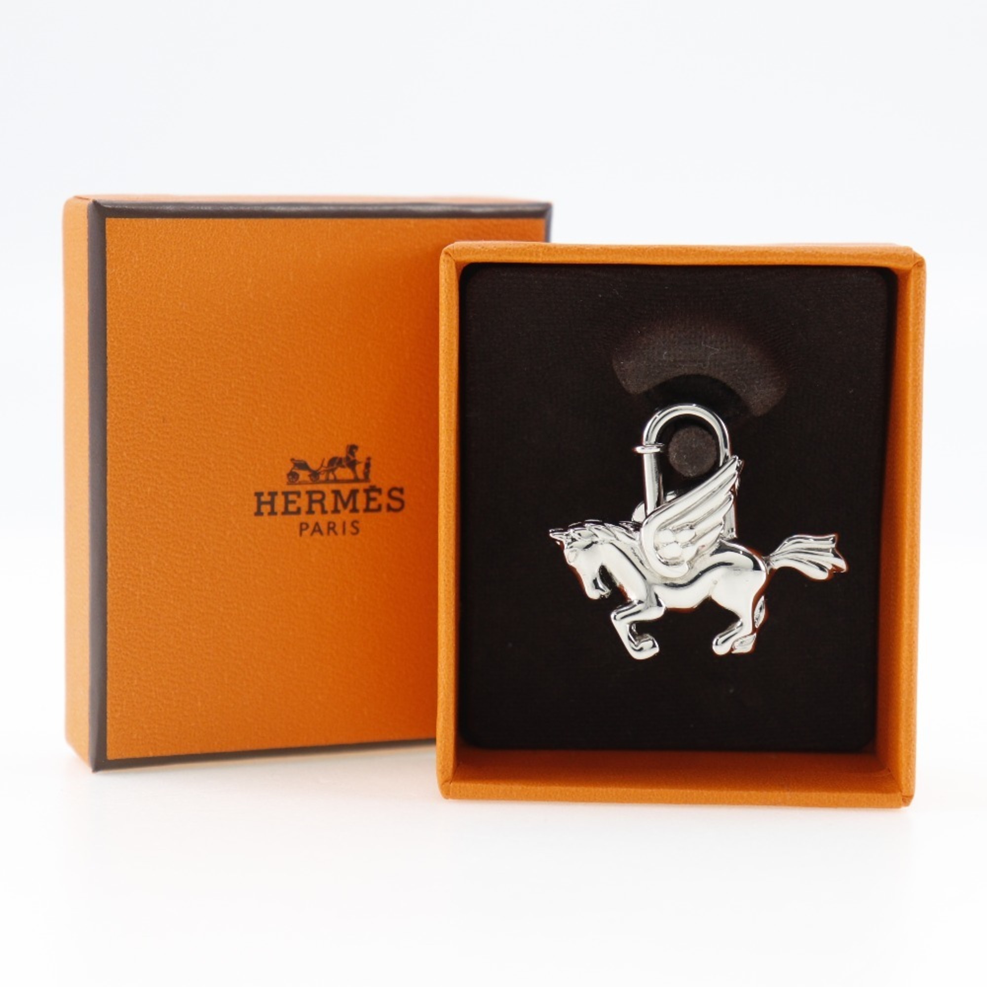 Hermes Pegasus Padlock Silver Unisex