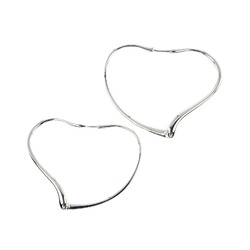 Tiffany & Co. Heart Hoop Earrings, 925 Silver, Approx. 8.74g