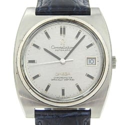 OMEGA Constellation Watch Chronometer cal.1001 Stainless Steel x Embossed Leather Automatic Silver Dial Men's S120924440