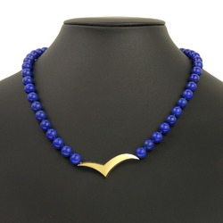 Tiffany & Co. Seagull Necklace, Lapis Lazuli x 18K Yellow Gold, Blue, Approx. 43.6g, Seagull, Women's