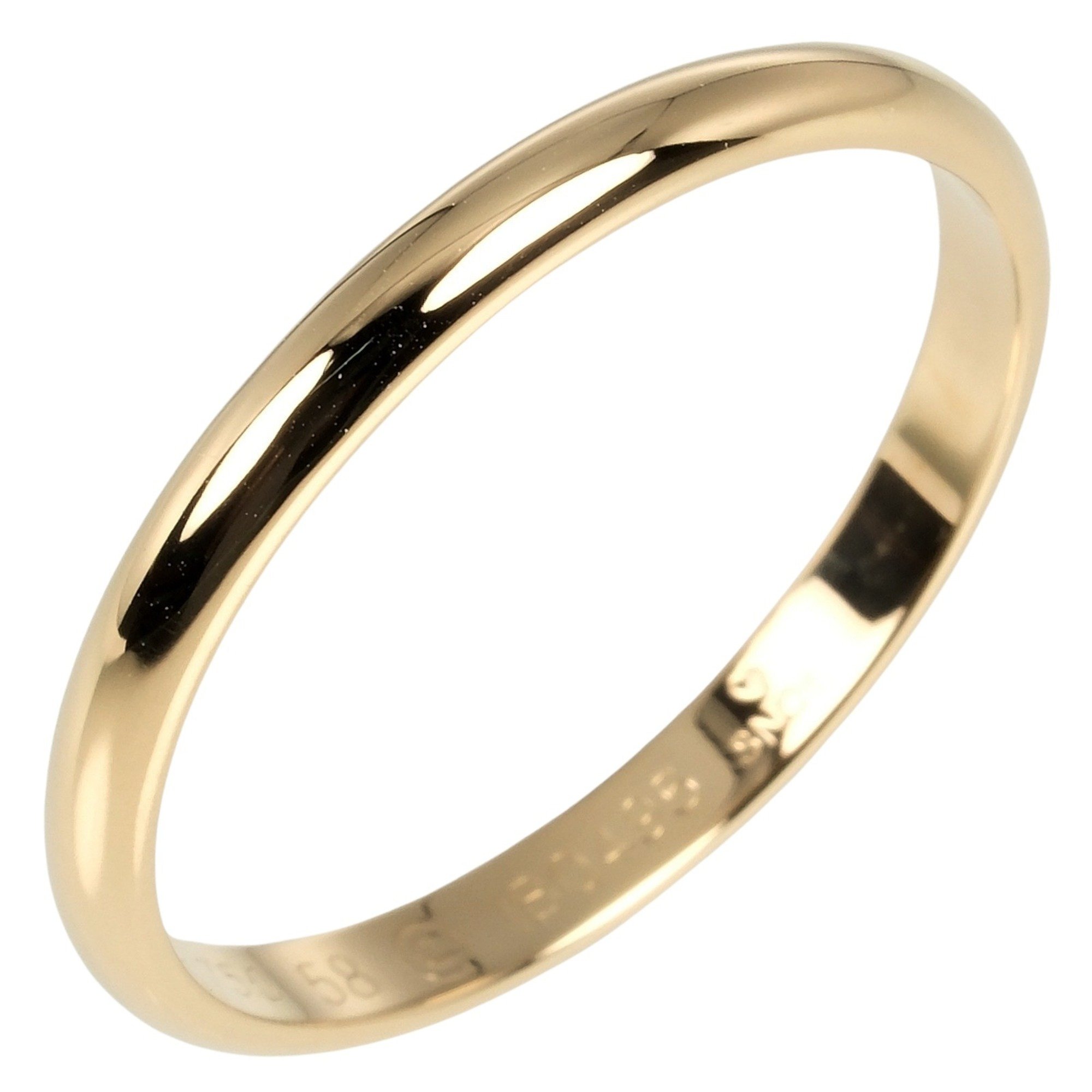 Cartier 1895 Wedding Ring, Size 18, K18YG Yellow Gold, Approx. 2.31g