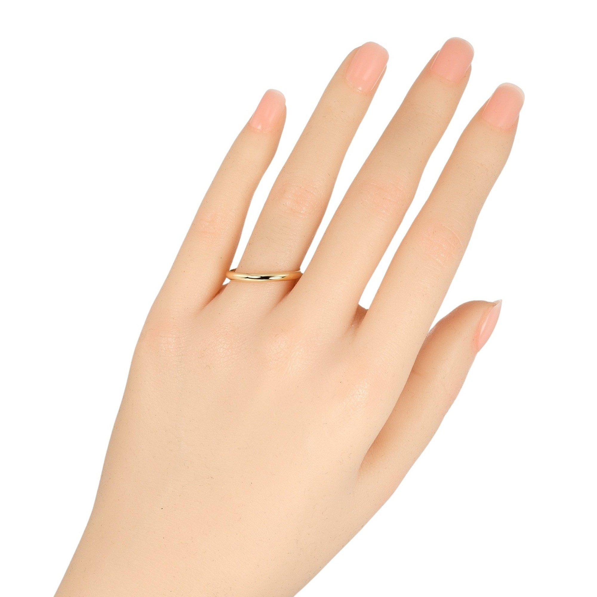 Cartier 1895 Wedding Ring, Size 18, K18YG Yellow Gold, Approx. 2.31g