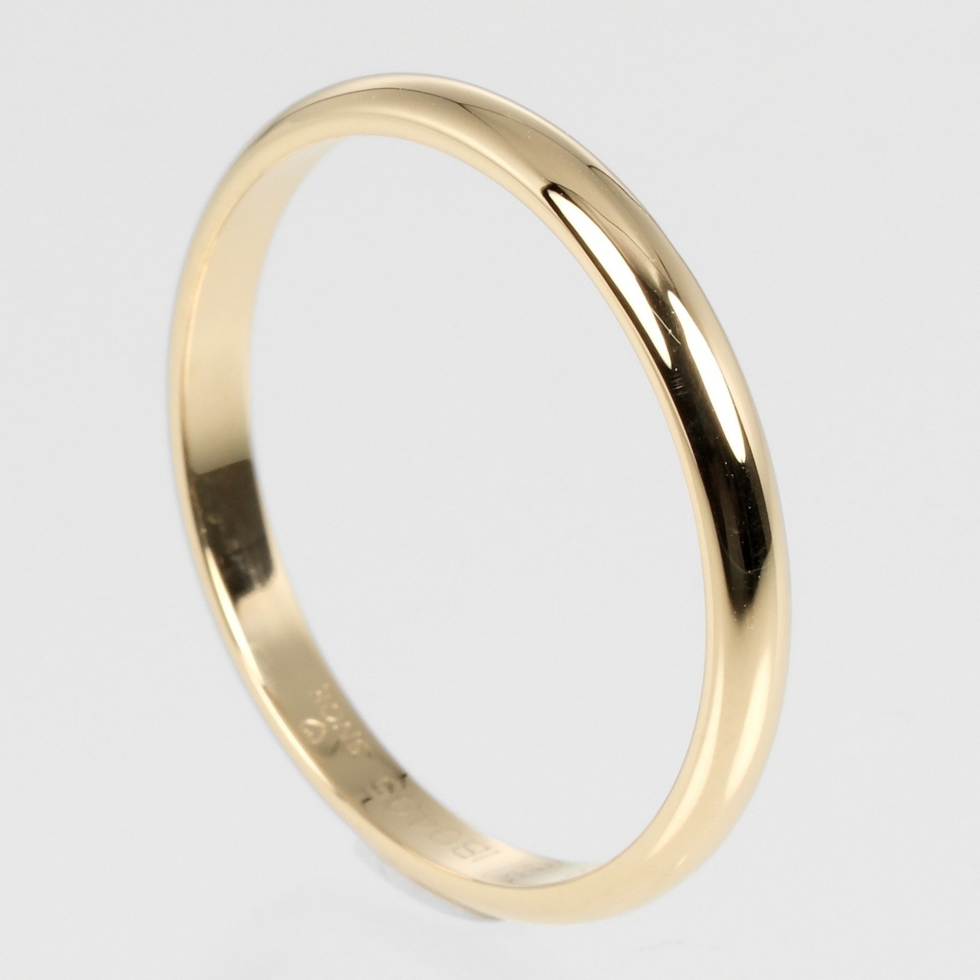 Cartier 1895 Wedding Ring, Size 18, K18YG Yellow Gold, Approx. 2.31g