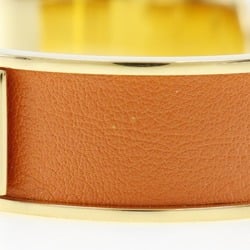 Hermes Kelly Bangle Gold Plated Orange Approx. 39.0g Women's