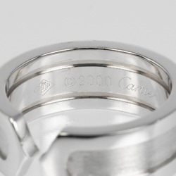 Cartier 2C size 6 ring, K18WG white gold, approx. 6.84g