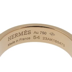 Hermes HERMES Cory Ed Cyan PM size 14 ring, K18 pink gold, approx. 6.7g, PM, women's