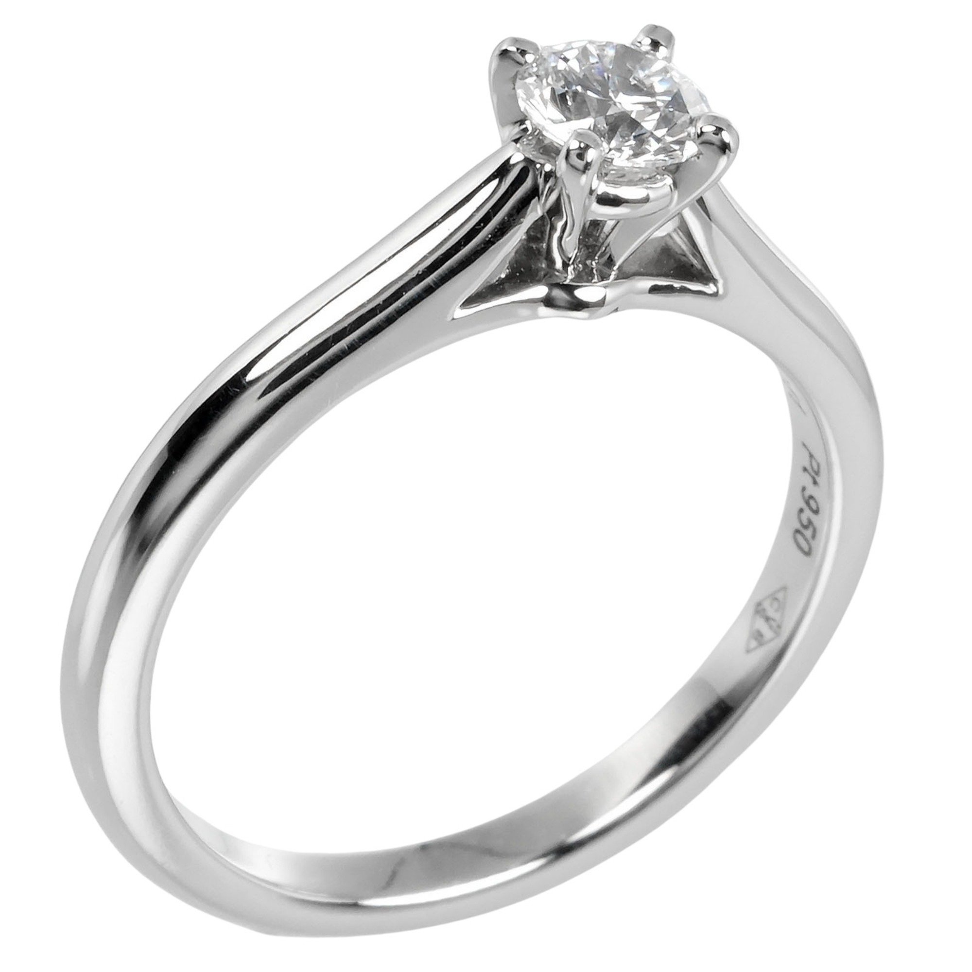 Cartier 1895 Solitaire Ring Size 7 0.25ct VVS1/D/3EX Pt950 Platinum Diamond Approx. 3.29g