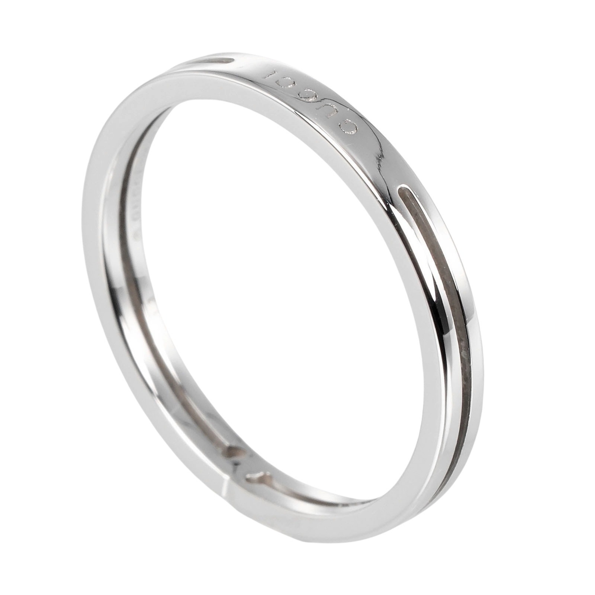 Gucci Infinity Ring, size 12, K18WG, white gold, approx. 1.93g