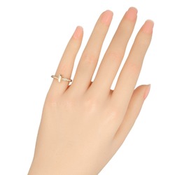 Tiffany & Co. T One Narrow Size 7 Ring, K18PG Pink Gold, Diamond, Approx. 3.85g