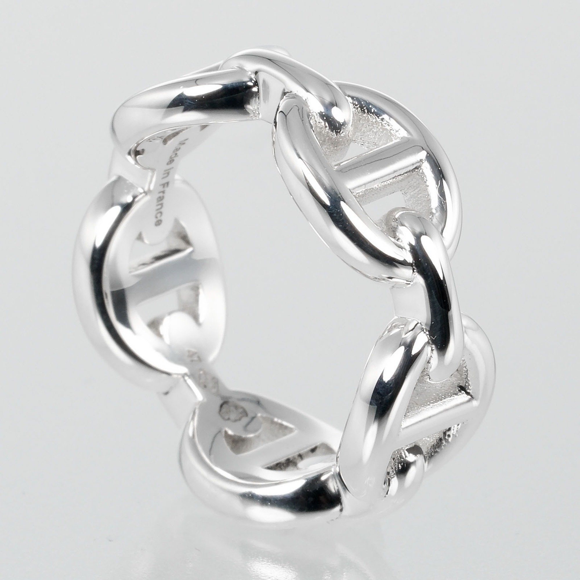 Hermes Chaine d'Ancre Anchaîne size 7 ring, 925 silver, approx. 5.29g