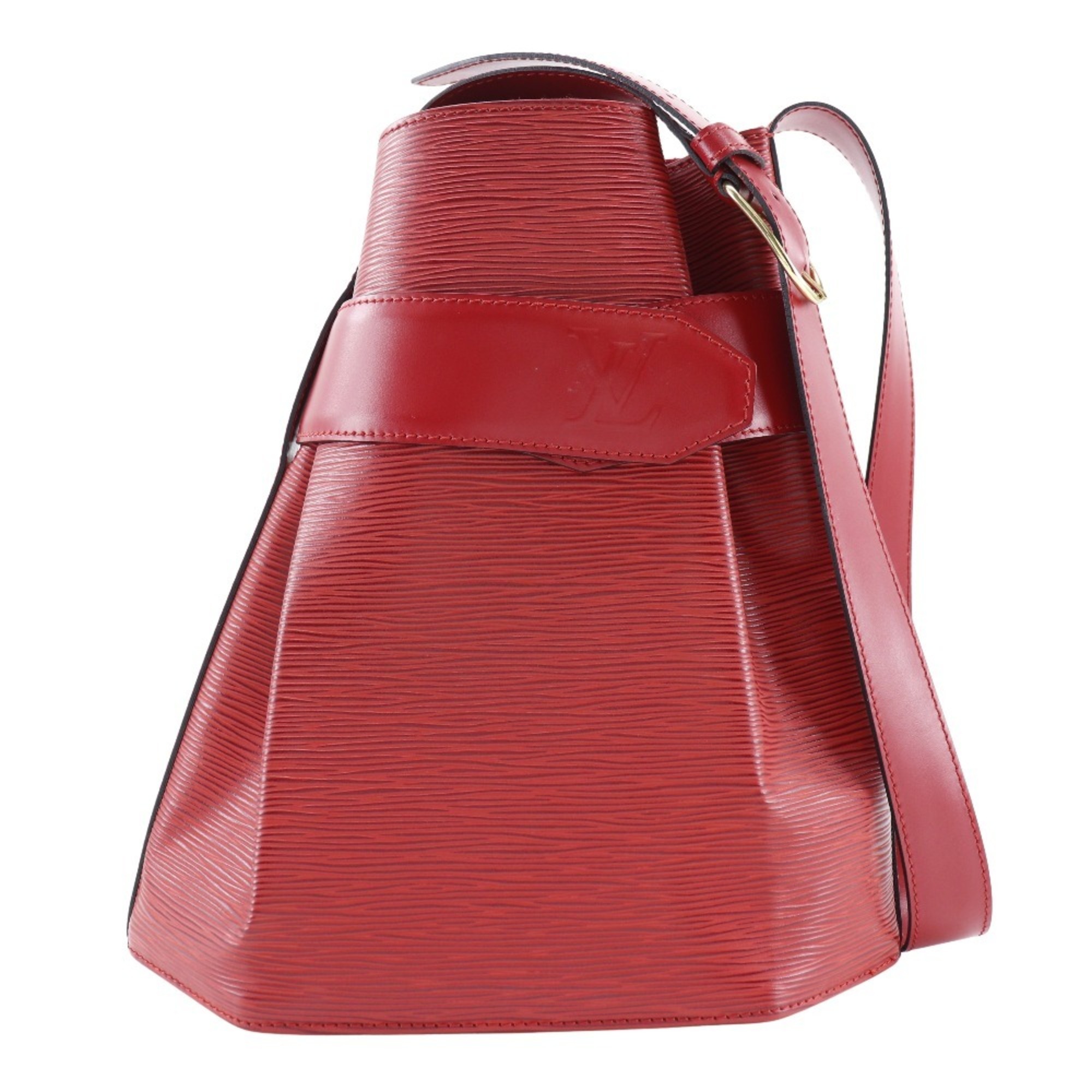 Louis Vuitton Sack de Paul Shoulder Bag M80207 Epi Leather Castilian Red 1997 VI0917 A5 Snap Button Women's R171224010