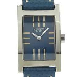 Hermes HERMES Tandem Watch TA1.210 Stainless Steel x Leather □G Quartz Analog Display Blue Dial Women's I220823064