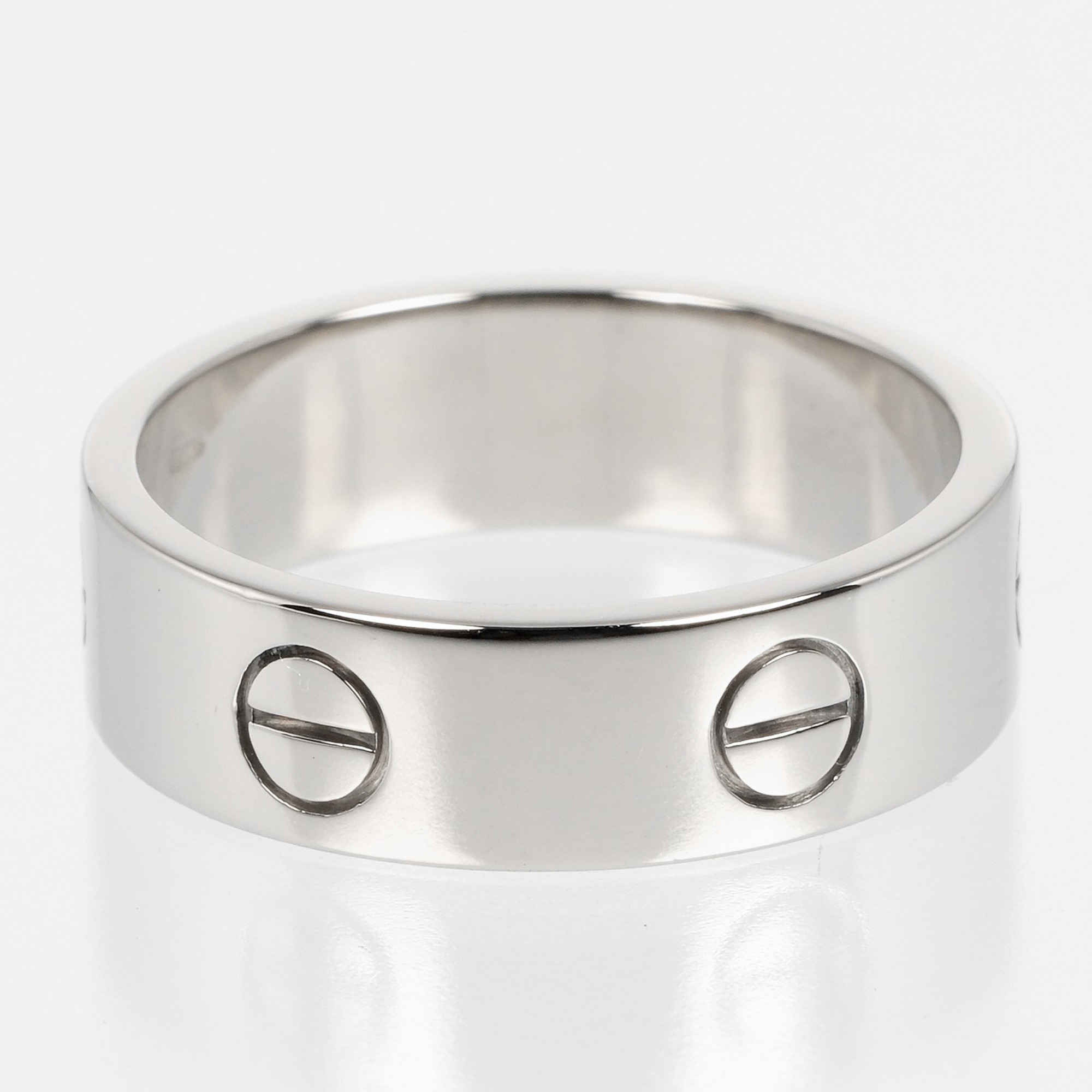 Cartier Love size 17 ring, K18WG white gold, approx. 8.3g