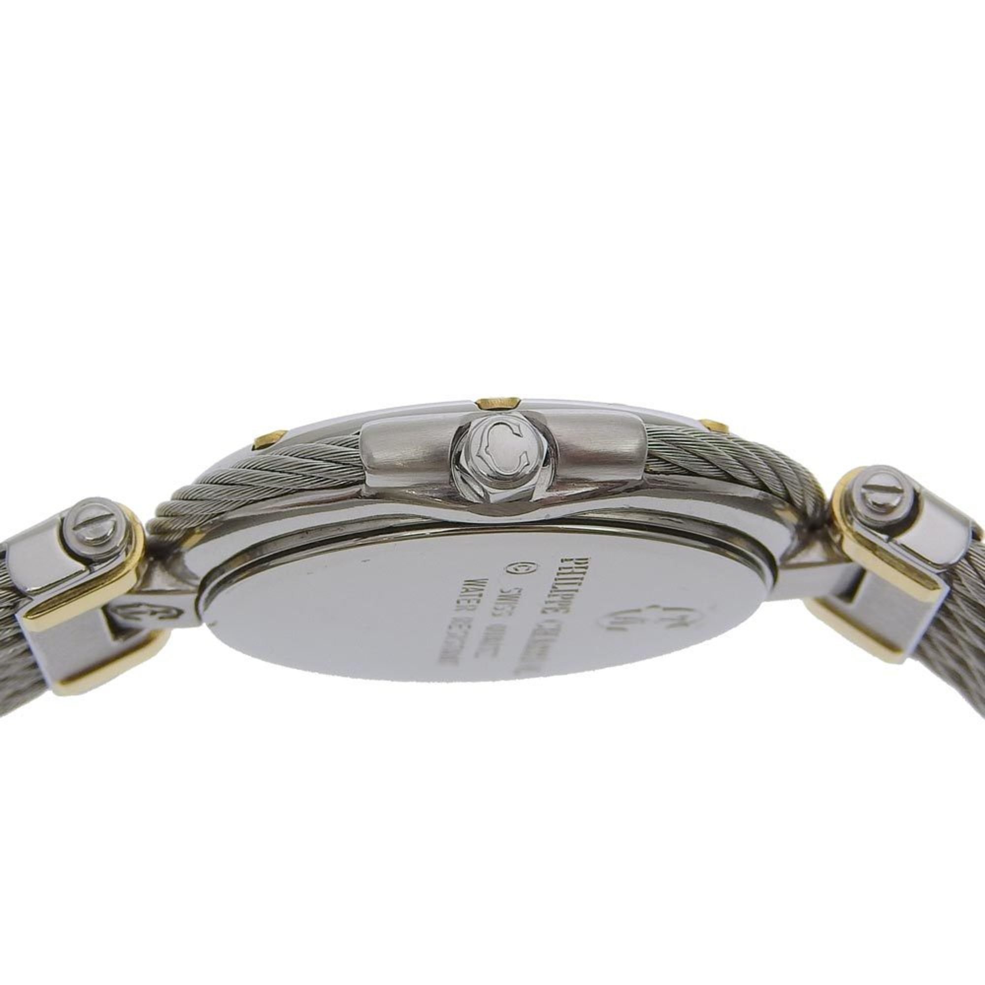 PHILIPPE CHARRIOL Celtic Watch 11.93.678 Stainless Steel Gold Quartz Analog Display Black Dial Boys S140124800