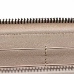 BALENCIAGA Classic Continental Long Wallet 253036 Calf Beige Pink Women's