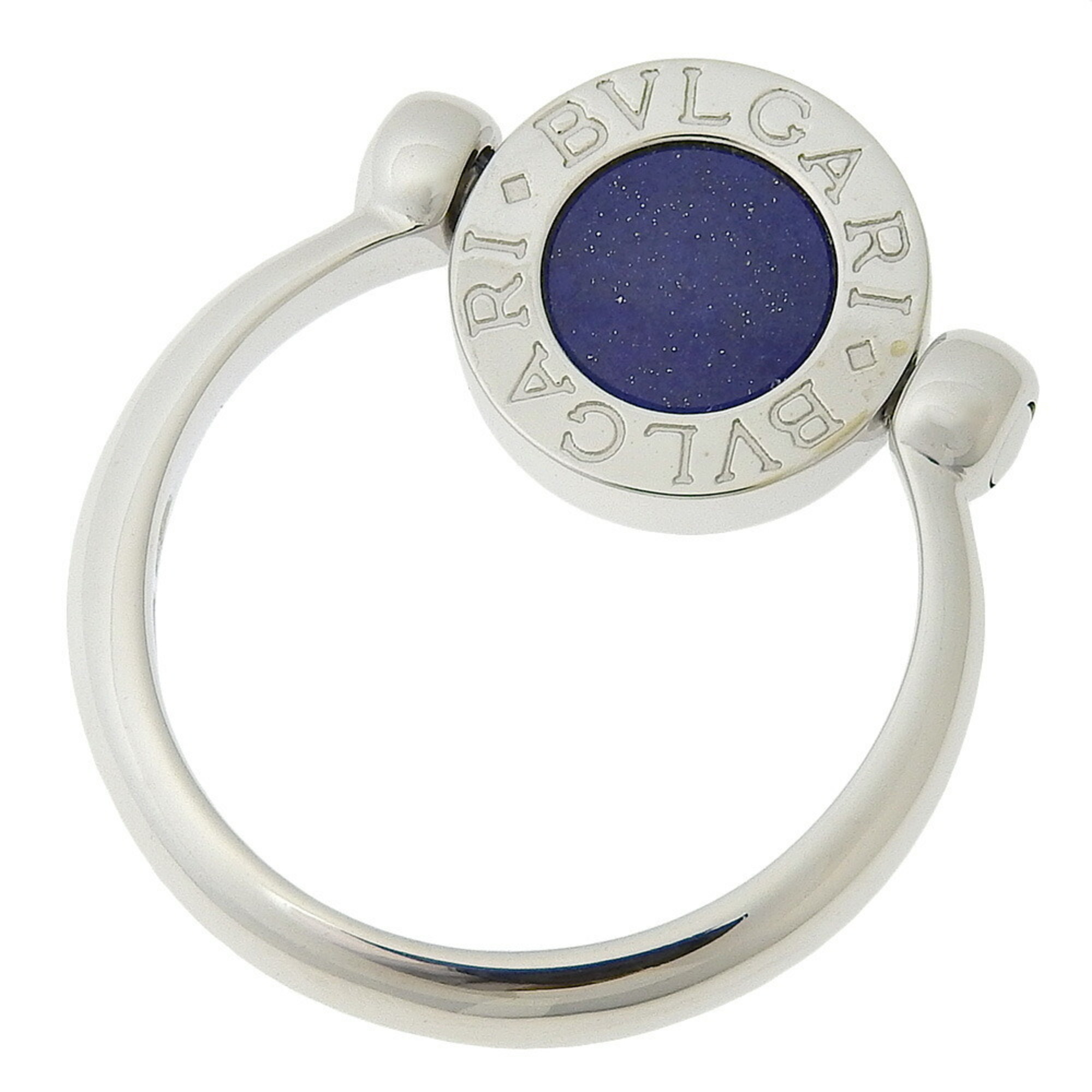 BVLGARI 10.5 size ring, flip, K18 white gold, lapis lazuli, diamond, approx. 6.3g, Bvlgari Bvlgari, women's, W153124305