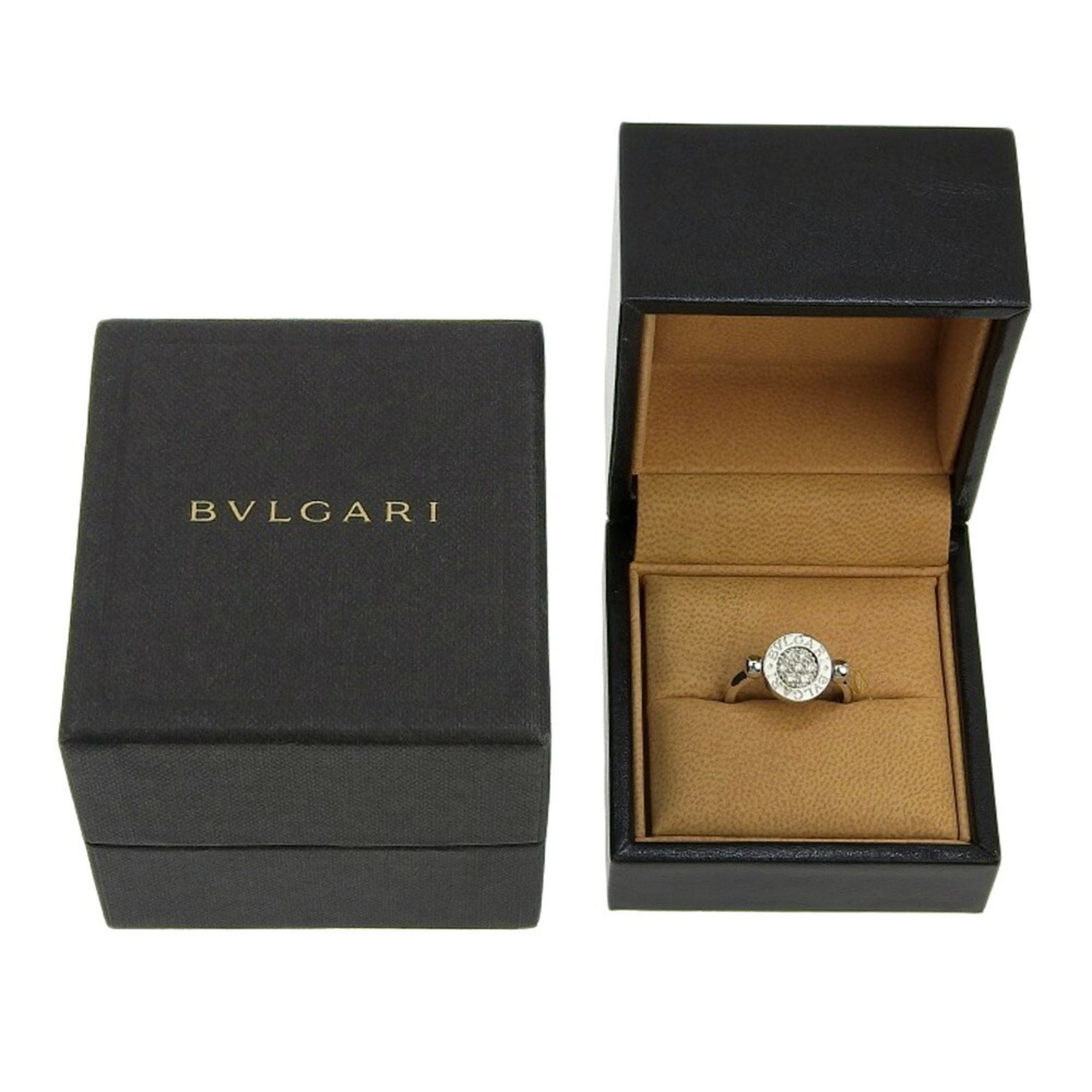 BVLGARI 10.5 size ring, flip, K18 white gold, lapis lazuli, diamond, approx. 6.3g, Bvlgari Bvlgari, women's, W153124305