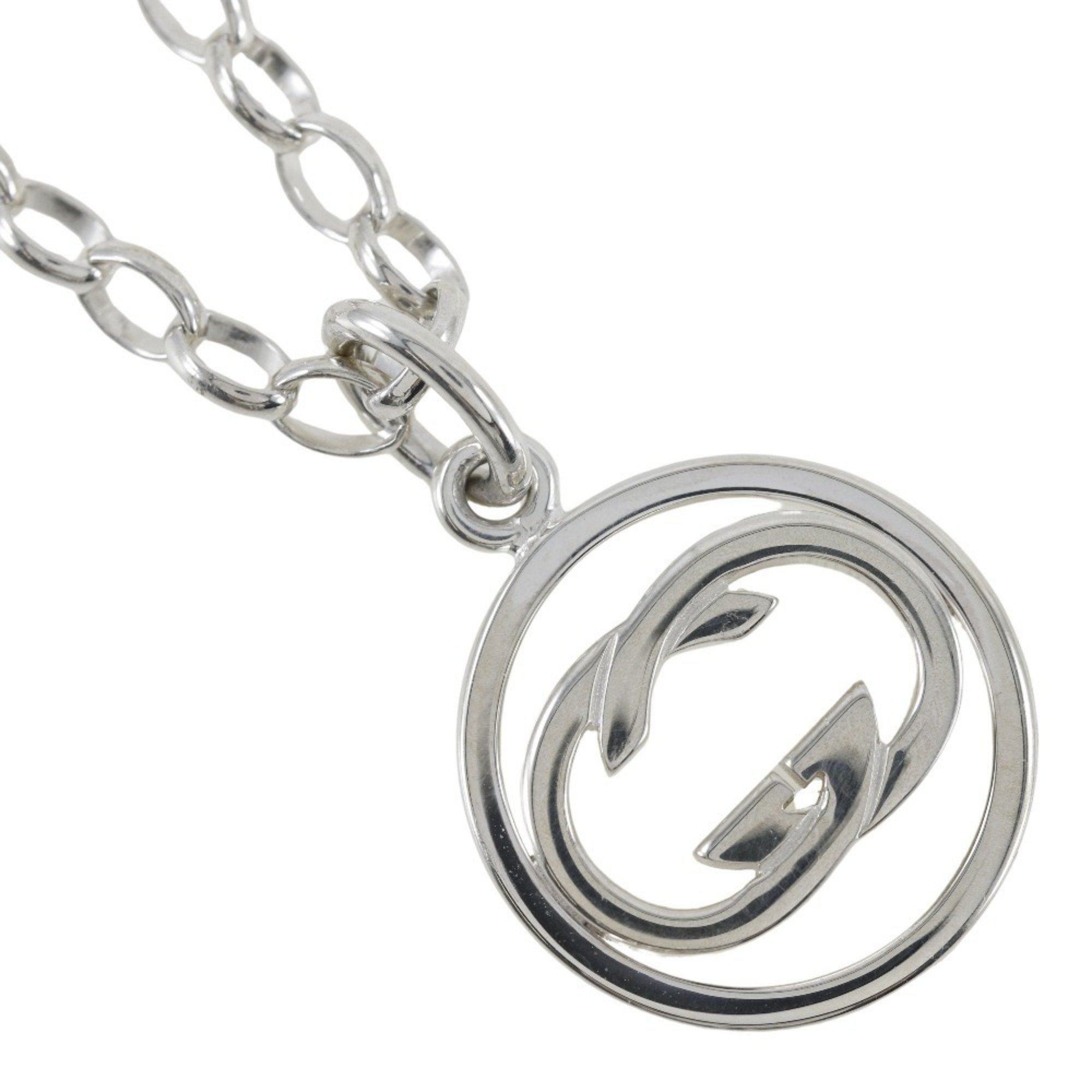 Gucci Doppia G Necklace Double Silver 925 Approx. 14.4g Unisex