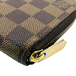 LOUIS VUITTON N60015 Zippy Wallet Round Damier Long Brown Women's