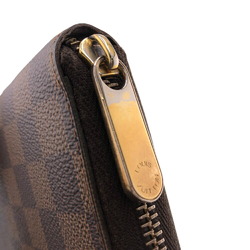 LOUIS VUITTON N60015 Zippy Wallet Round Damier Long Brown Women's