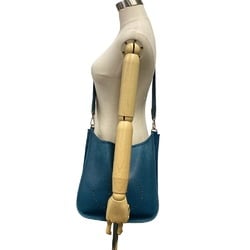 HERMES Evelyn 1 29 PM 2008 Blue de Plus Shoulder Bag Women's