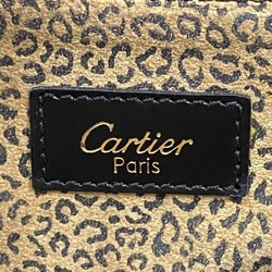 CARTIER Panthere Tote Bag Black Women's