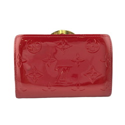 LOUIS VUITTON M91768 Portefeuille Viennese Rose Indien Bi-fold Wallet Red Women's