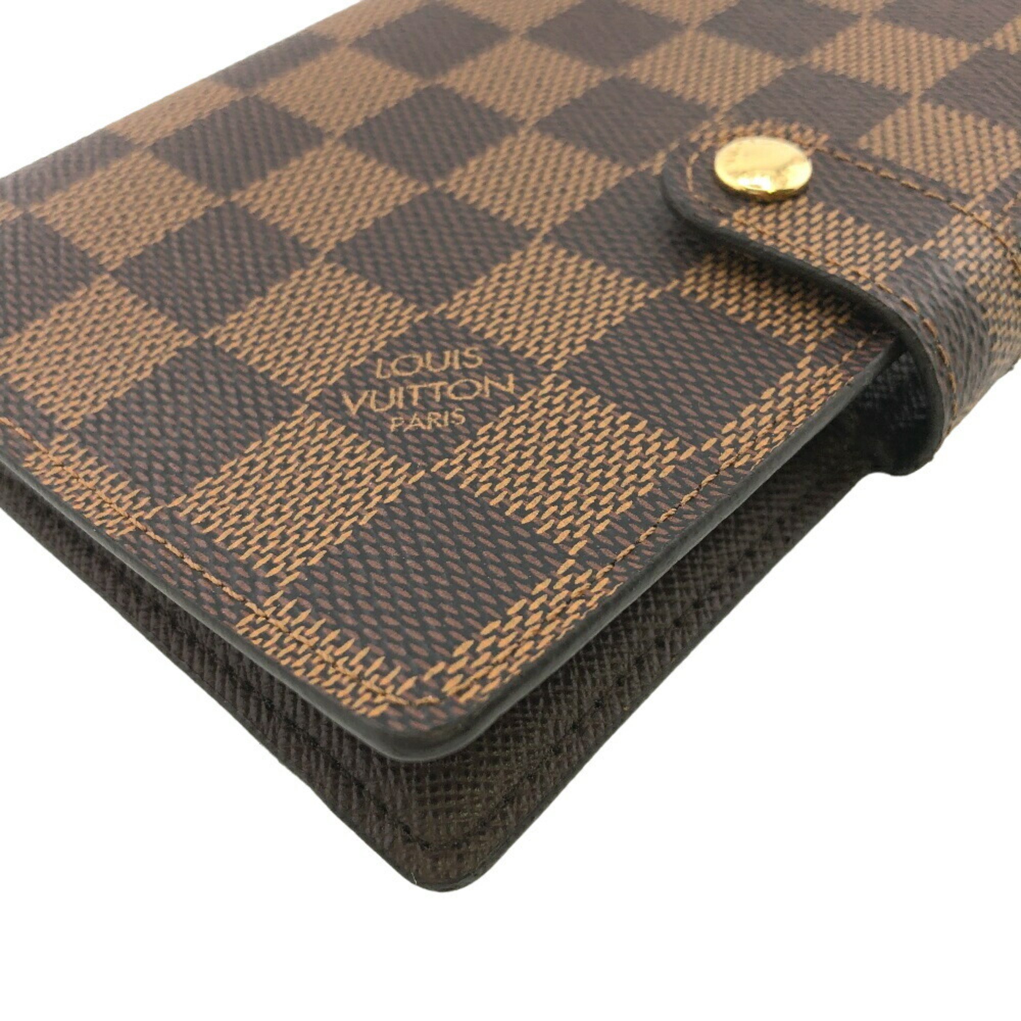 LOUIS VUITTON R20700 Agenda PM Damier Notebook Cover Brown Unisex