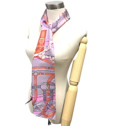 HERMES Maxi Twilly Cut Scarf Muffler Purple Women's