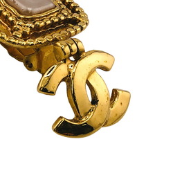 CHANEL 96A Coco Mark Earrings Gold Women's