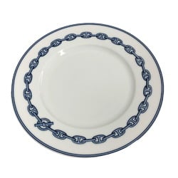 HERMES Hermes Chaine d'Ancre Large Plate Set White Unisex