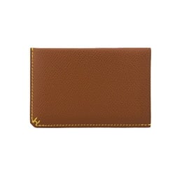 HERMES Hermes H Series 2022 Card Case Brown Unisex