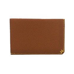 HERMES Hermes H Series 2022 Card Case Brown Unisex