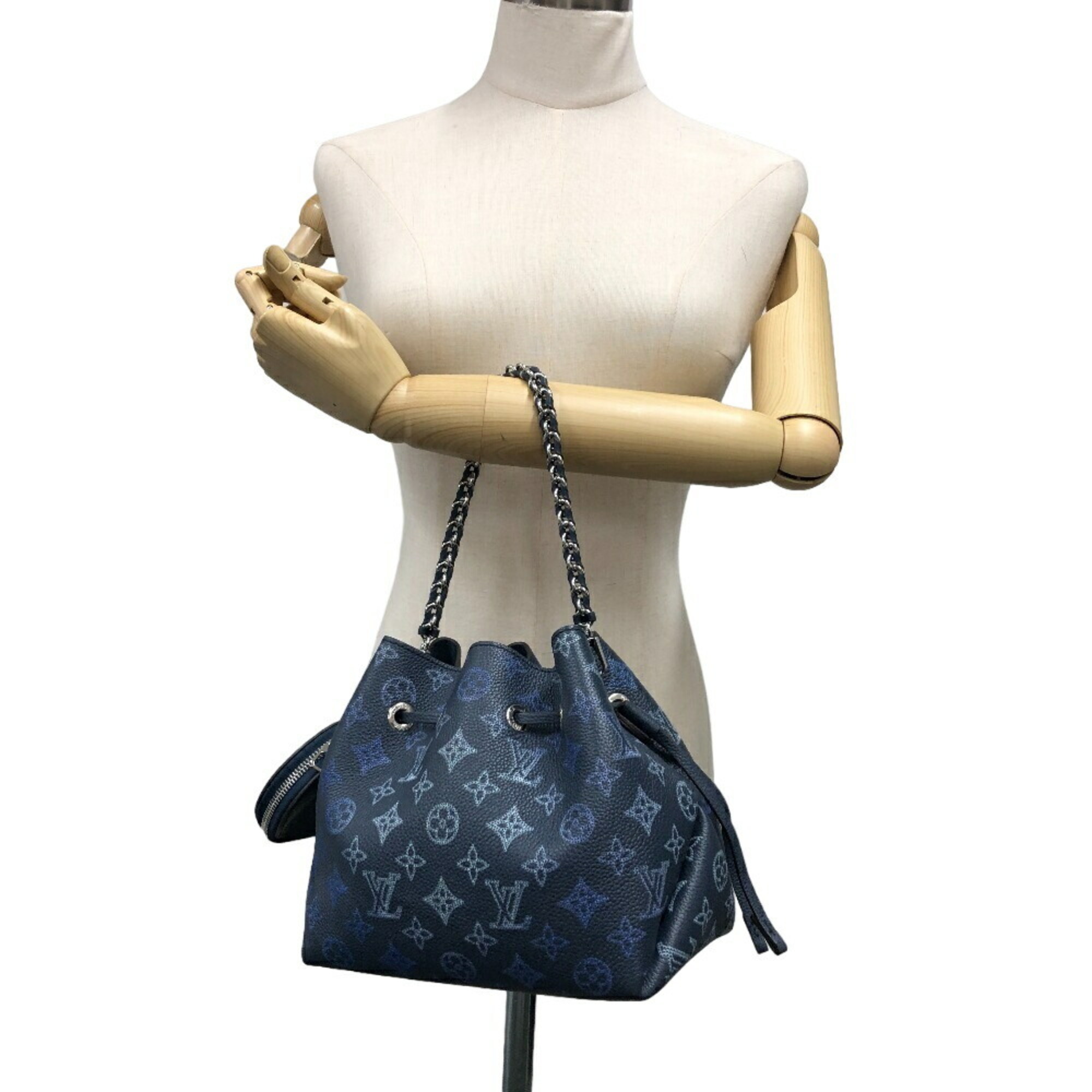 LOUIS VUITTON M59552 Bella Mahina Handbag Blue Women's