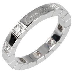 Cartier Lanier size 10 ring, K18WG white gold, 9P diamonds, approx. 5.12g