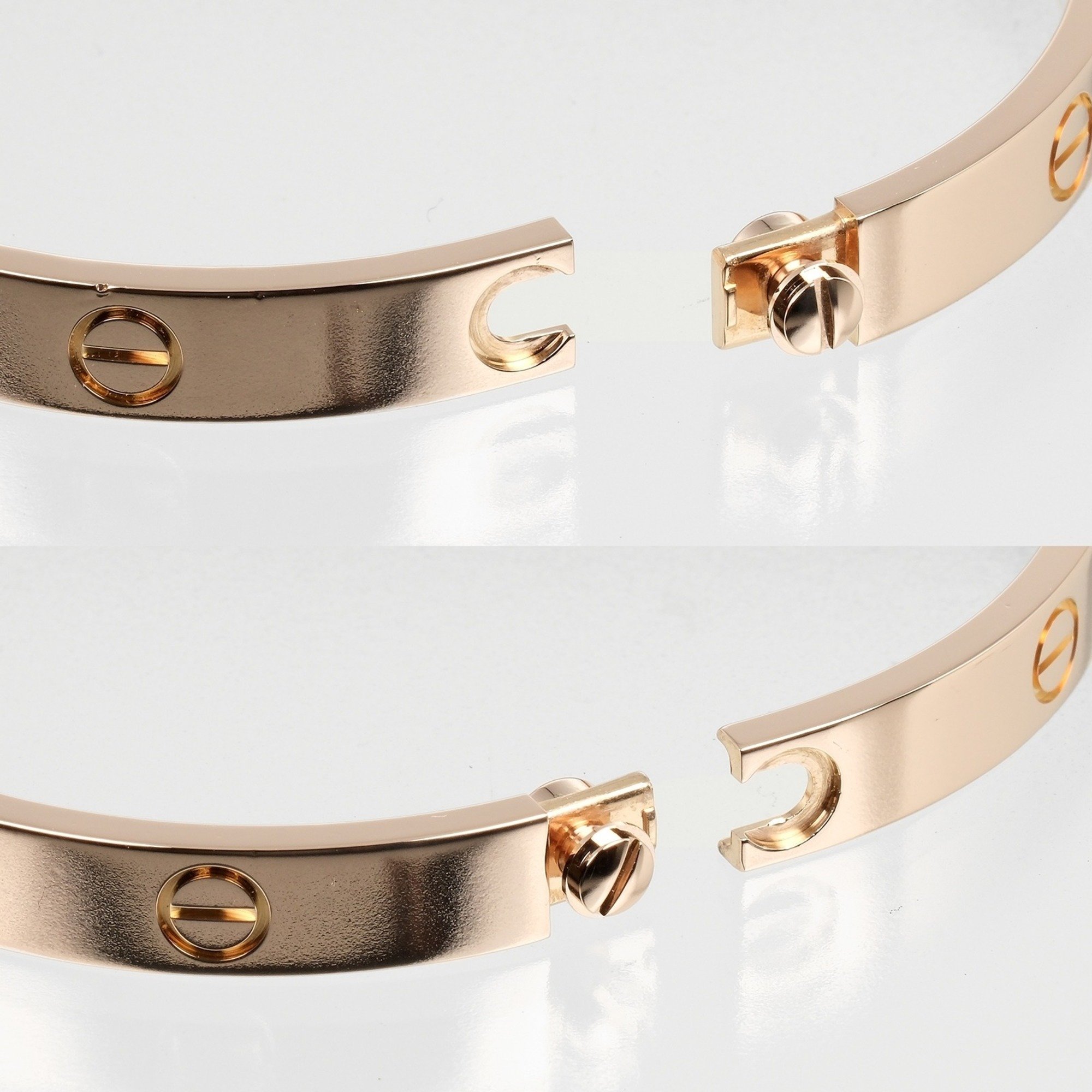 Cartier Love Bracelet, size 18, K18PG, pink gold, approx. 33g