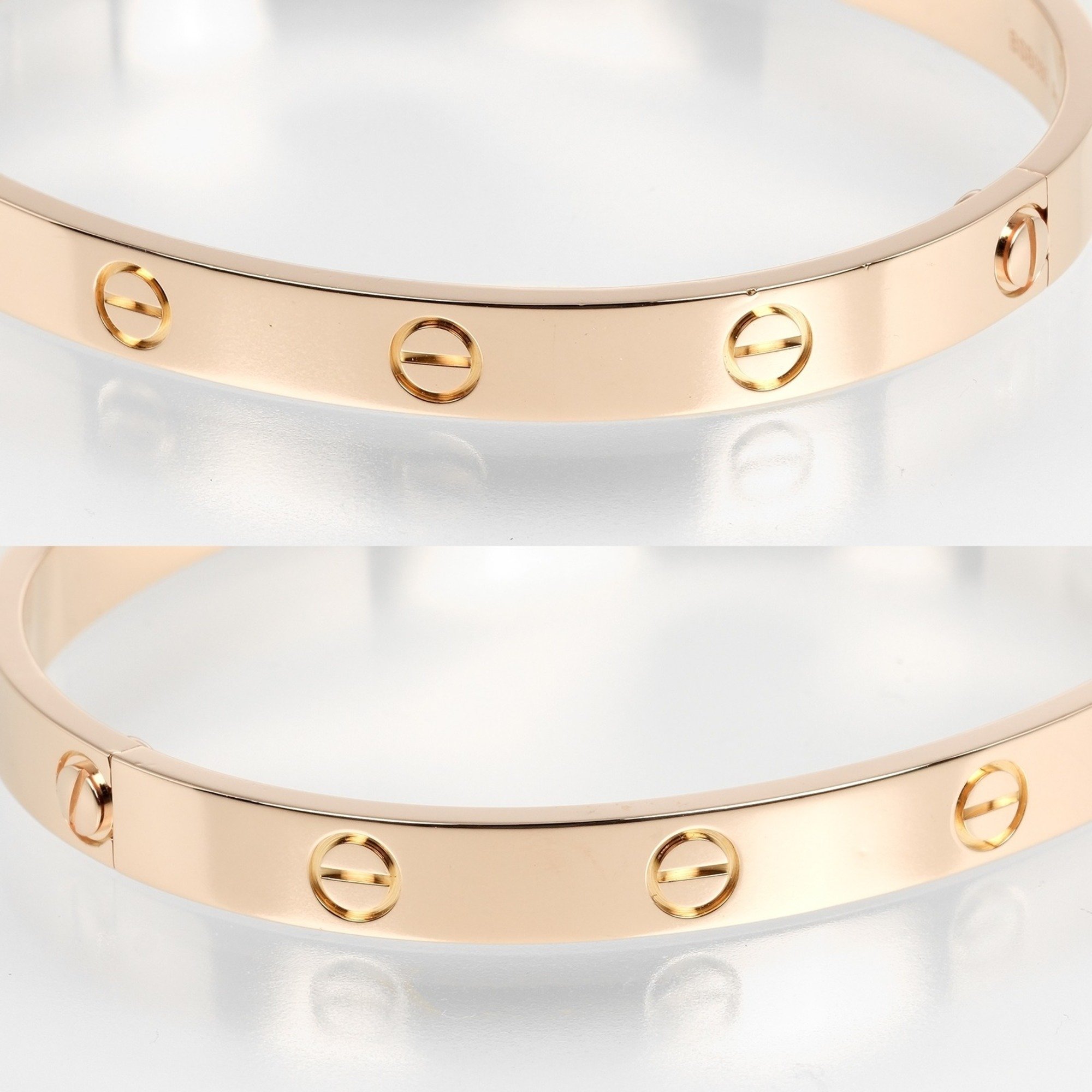 Cartier Love Bracelet, size 18, K18PG, pink gold, approx. 33g