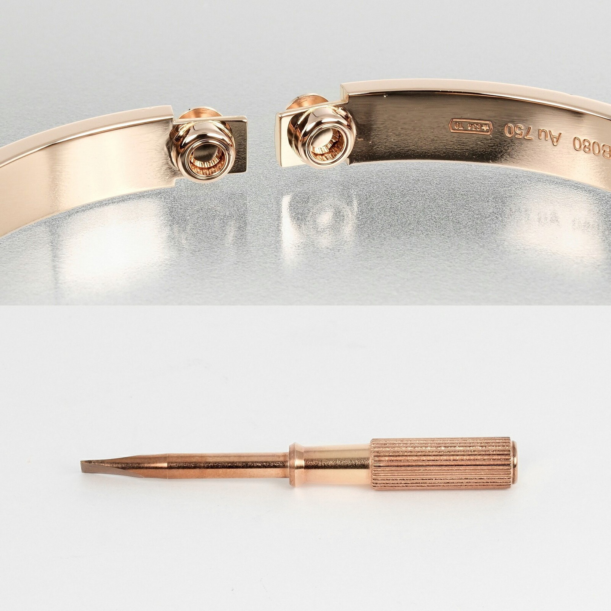 Cartier Love Bracelet, size 18, K18PG, pink gold, approx. 33g