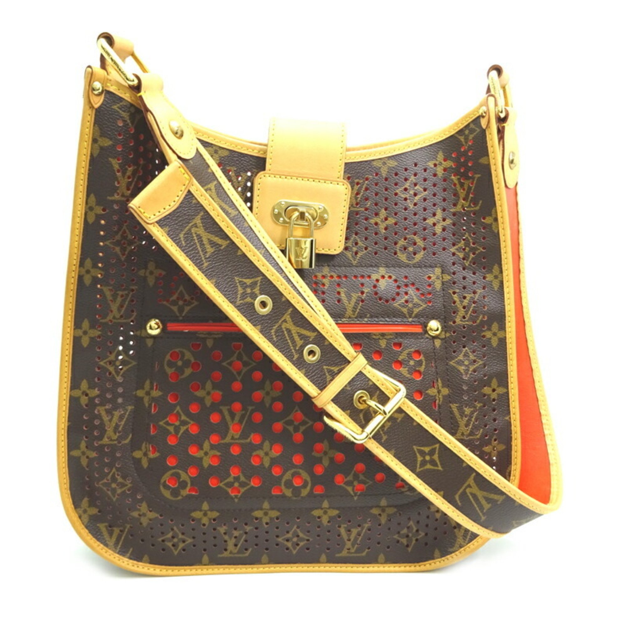 Louis Vuitton Musette Women's Shoulder Bag M95174 Monogram Perforated Orange (Orange)